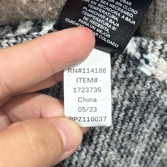 Frye Womens' Southwestern Patterned Jacquard Cardigan Size Small - Picture 9 of 11